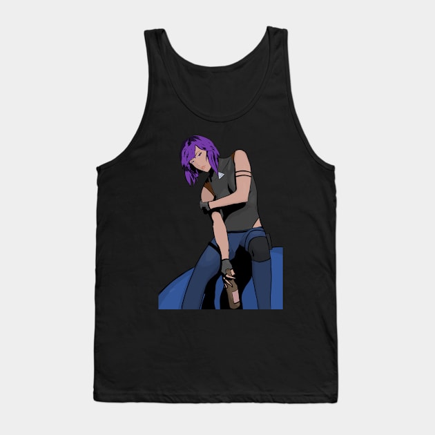 Motoko chillin’ Tank Top by ggareau